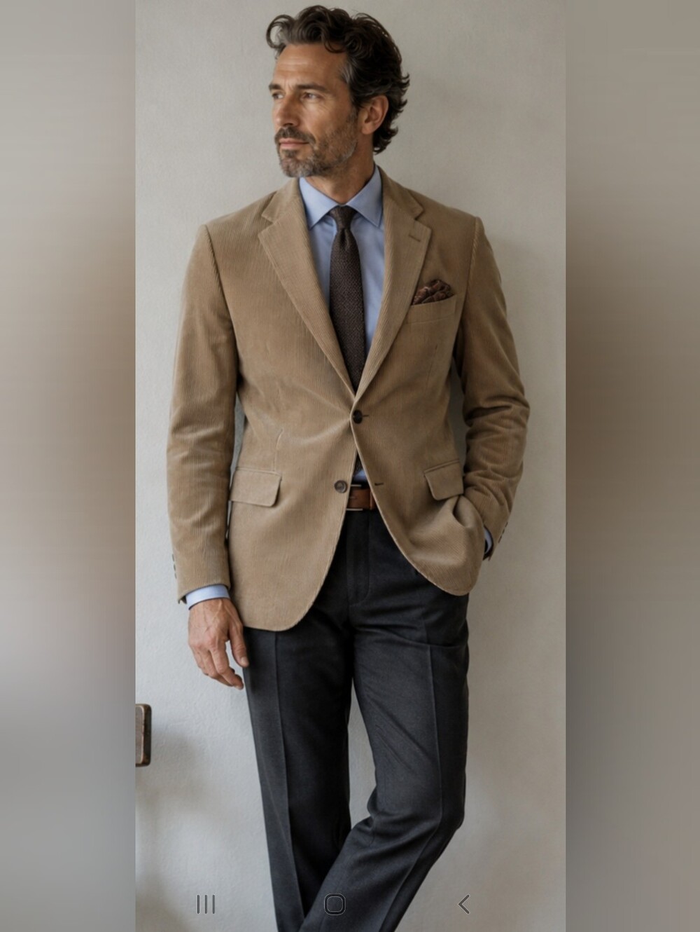 Lauren Ralph Lauren Tan Corduroy Polo Sport Classic Blazer